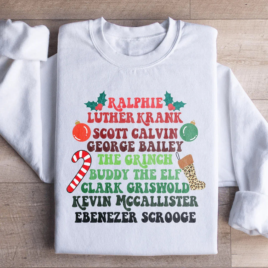Christmas Movies Sweartshirt Peachy Sunday