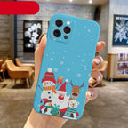 Christmas Pattern Design Red Silicone Phone Cover Anti-Scratch Soft Slim Bumper Shockproof Protective Case Shockproof Phone Case For iPhone 13 14 Pro Max Merry Christmas Candy Silicone Bumper Cover Stevvex