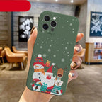 Christmas Pattern Design Red Silicone Phone Cover Anti-Scratch Soft Slim Bumper Shockproof Protective Case Shockproof Phone Case For iPhone 13 14 Pro Max Merry Christmas Candy Silicone Bumper Cover Stevvex