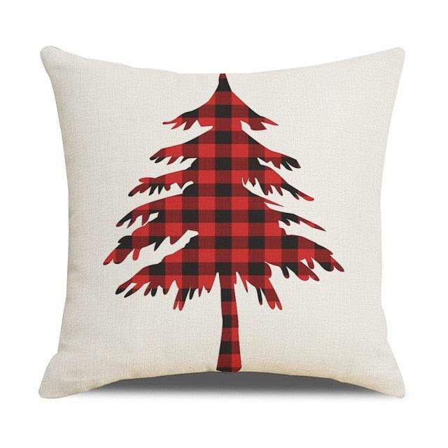 Christmas Pillow Covers Xmas Decorative Christmas Pillow Covers Christmas Decor Pillow Cases Retro Beautiful Cushion Cover Throw Pillowcase Winter Holiday Cushion Case For Home Decor 45x45CM Stevvex