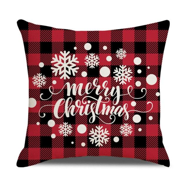 Christmas Pillow Covers Xmas Decorative Christmas Pillow Covers Christmas Decor Pillow Cases Retro Beautiful Cushion Cover Throw Pillowcase Winter Holiday Cushion Case For Home Decor 45x45CM Stevvex