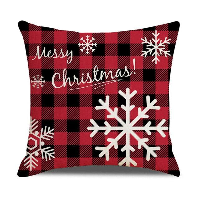 Christmas Pillow Covers Xmas Decorative Christmas Pillow Covers Christmas Decor Pillow Cases Retro Beautiful Cushion Cover Throw Pillowcase Winter Holiday Cushion Case For Home Decor 45x45CM Stevvex