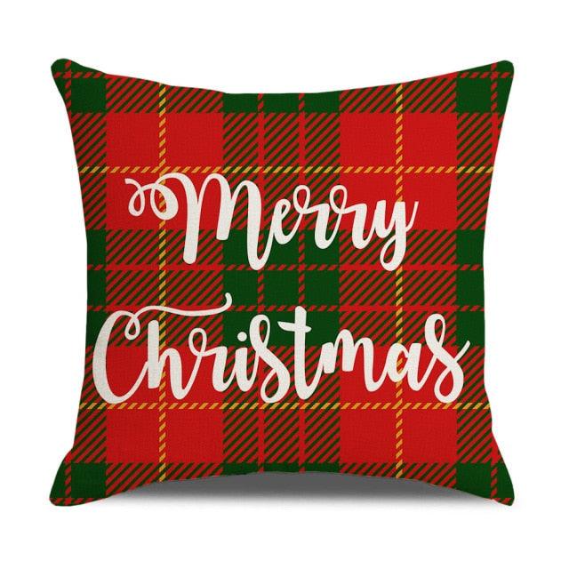 Christmas Pillow Covers Xmas Decorative Christmas Pillow Covers Christmas Decor Pillow Cases Retro Beautiful Cushion Cover Throw Pillowcase Winter Holiday Cushion Case For Home Decor 45x45CM Stevvex