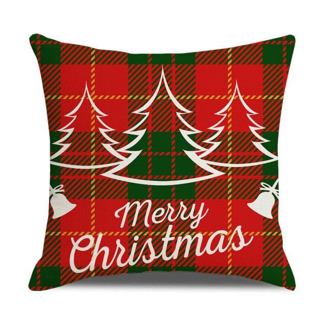 Christmas Pillow Covers Xmas Decorative Christmas Pillow Covers Christmas Decor Pillow Cases Retro Beautiful Cushion Cover Throw Pillowcase Winter Holiday Cushion Case For Home Decor 45x45CM Stevvex