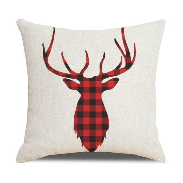 Christmas Pillow Covers Xmas Decorative Christmas Pillow Covers Christmas Decor Pillow Cases Retro Beautiful Cushion Cover Throw Pillowcase Winter Holiday Cushion Case For Home Decor 45x45CM Stevvex