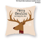 Christmas Pillowcase Santa Cluas Pillow Covers Xmas Holiday Couch Pillows Rustic Christmas Decorations Winter Pillowcase For Home Living Room Xmas Ornaments Navidad Gifts