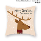 Christmas Pillowcase Santa Cluas Pillow Covers Xmas Holiday Couch Pillows Rustic Christmas Decorations Winter Pillowcase For Home Living Room Xmas Ornaments Navidad Gifts
