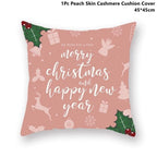 Christmas Pillowcase Santa Cluas Pillow Covers Xmas Holiday Couch Pillows Rustic Christmas Decorations Winter Pillowcase For Home Living Room Xmas Ornaments Navidad Gifts
