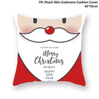 Christmas Pillowcase Santa Cluas Pillow Covers Xmas Holiday Couch Pillows Rustic Christmas Decorations Winter Pillowcase For Home Living Room Xmas Ornaments Navidad Gifts