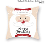 Christmas Pillowcase Santa Cluas Pillow Covers Xmas Holiday Couch Pillows Rustic Christmas Decorations Winter Pillowcase For Home Living Room Xmas Ornaments Navidad Gifts