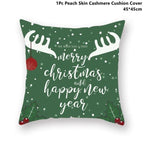 Christmas Pillowcase Santa Cluas Pillow Covers Xmas Holiday Couch Pillows Rustic Christmas Decorations Winter Pillowcase For Home Living Room Xmas Ornaments Navidad Gifts