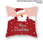 Christmas Pillowcase Santa Cluas Pillow Covers Xmas Holiday Couch Pillows Rustic Christmas Decorations Winter Pillowcase For Home Living Room Xmas Ornaments Navidad Gifts
