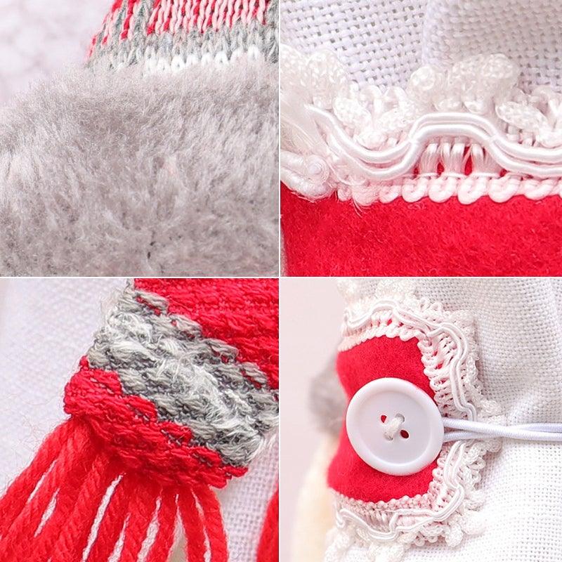 Christmas Plaid Curtain Buckle Santa Snowman Curtain Tiebacks Tie Rope Christmas Decor Curtain Buckle Bandage Curtain Tieback Santa Curtain Buckle Tieback Curtain Holder Fastener Doll Wine Bottle Topper For Home Window Decorations Christmas Ornaments Stevvex