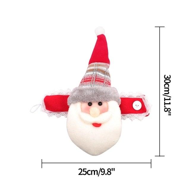 Christmas Plaid Curtain Buckle Santa Snowman Curtain Tiebacks Tie Rope Christmas Decor Curtain Buckle Bandage Curtain Tieback Santa Curtain Buckle Tieback Curtain Holder Fastener Doll Wine Bottle Topper For Home Window Decorations Christmas Ornaments Stevvex
