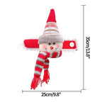 Christmas Plaid Curtain Buckle Santa Snowman Curtain Tiebacks Tie Rope Christmas Decor Curtain Buckle Bandage Curtain Tieback Santa Curtain Buckle Tieback Curtain Holder Fastener Doll Wine Bottle Topper For Home Window Decorations Christmas Ornaments Stevvex