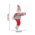 Christmas Plaid Curtain Buckle Santa Snowman Curtain Tiebacks Tie Rope Christmas Decor Curtain Buckle Bandage Curtain Tieback Santa Curtain Buckle Tieback Curtain Holder Fastener Doll Wine Bottle Topper For Home Window Decorations Christmas Ornaments Stevvex