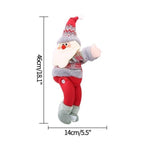 Christmas Plaid Curtain Buckle Santa Snowman Curtain Tiebacks Tie Rope Christmas Decor Curtain Buckle Bandage Curtain Tieback Santa Curtain Buckle Tieback Curtain Holder Fastener Doll Wine Bottle Topper For Home Window Decorations Christmas Ornaments Stevvex