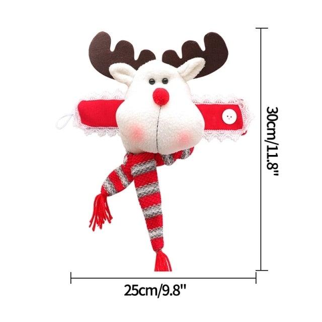 Christmas Plaid Curtain Buckle Santa Snowman Curtain Tiebacks Tie Rope Christmas Decor Curtain Buckle Bandage Curtain Tieback Santa Curtain Buckle Tieback Curtain Holder Fastener Doll Wine Bottle Topper For Home Window Decorations Christmas Ornaments Stevvex