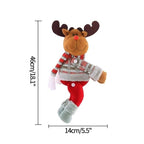 Christmas Plaid Curtain Buckle Santa Snowman Curtain Tiebacks Tie Rope Christmas Decor Curtain Buckle Bandage Curtain Tieback Santa Curtain Buckle Tieback Curtain Holder Fastener Doll Wine Bottle Topper For Home Window Decorations Christmas Ornaments Stevvex