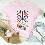 Christmas Pregnant Skeleton Tee Peachy Sunday
