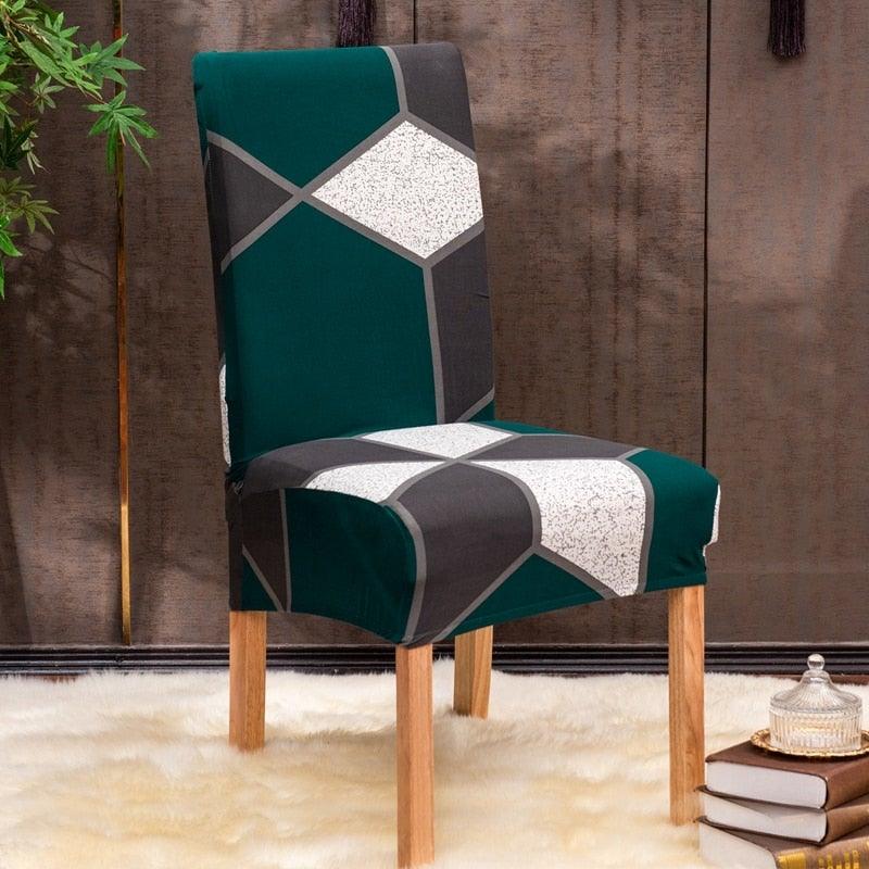 Christmas Printing Dining Chair Covers Modern Removable Anti-dirty Kitchen Seat Case Stretch Chair Slipcovers for Home Banquet Dining Room Chair Protector Seat Protector Slipcovers Stretch Removable Washable Printed Dining Chair Seat Covers for Kitchen Stevvex