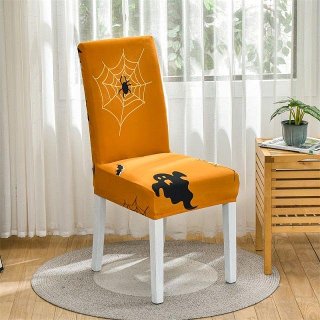 Christmas Printing Dining Chair Covers Modern Removable Anti-dirty Kitchen Seat Case Stretch Chair Slipcovers for Home Banquet Dining Room Chair Protector Seat Protector Slipcovers Stretch Removable Washable Printed Dining Chair Seat Covers for Kitchen Stevvex