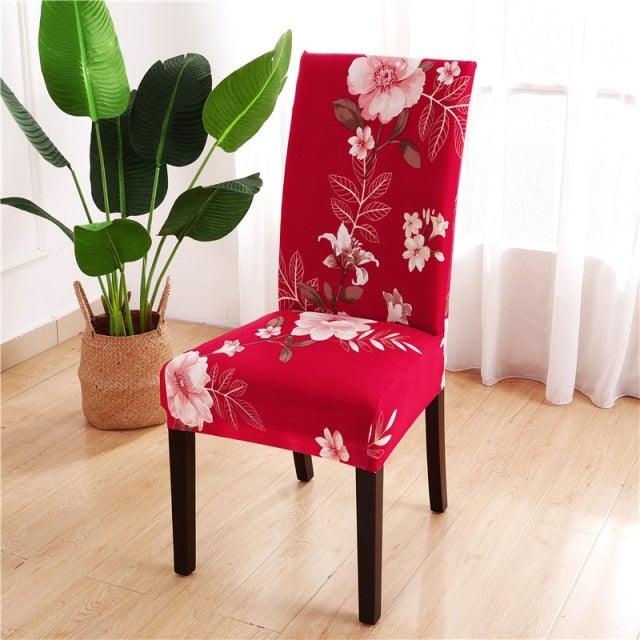 Christmas Printing Dining Chair Covers Modern Removable Anti-dirty Kitchen Seat Case Stretch Chair Slipcovers for Home Banquet Dining Room Chair Protector Seat Protector Slipcovers Stretch Removable Washable Printed Dining Chair Seat Covers for Kitchen Stevvex