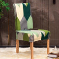 Christmas Printing Dining Chair Covers Modern Removable Anti-dirty Kitchen Seat Case Stretch Chair Slipcovers for Home Banquet Dining Room Chair Protector Seat Protector Slipcovers Stretch Removable Washable Printed Dining Chair Seat Covers for Kitchen Stevvex