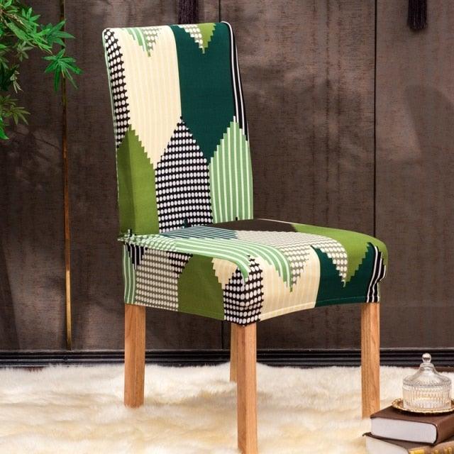 Christmas Printing Dining Chair Covers Modern Removable Anti-dirty Kitchen Seat Case Stretch Chair Slipcovers for Home Banquet Dining Room Chair Protector Seat Protector Slipcovers Stretch Removable Washable Printed Dining Chair Seat Covers for Kitchen Stevvex