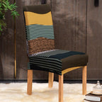 Christmas Printing Dining Chair Covers Modern Removable Anti-dirty Kitchen Seat Case Stretch Chair Slipcovers for Home Banquet Dining Room Chair Protector Seat Protector Slipcovers Stretch Removable Washable Printed Dining Chair Seat Covers for Kitchen Stevvex