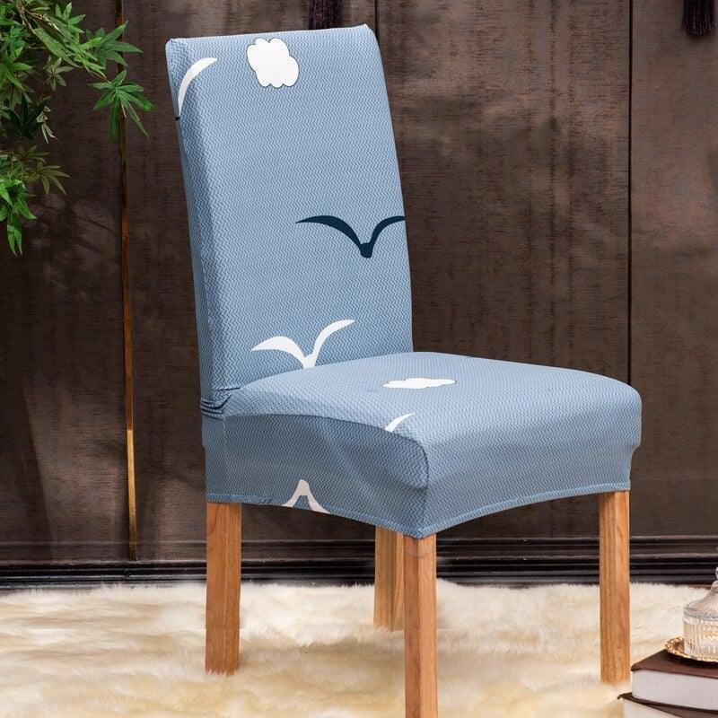 Christmas Printing Dining Chair Covers Modern Removable Anti-dirty Kitchen Seat Case Stretch Chair Slipcovers for Home Banquet Dining Room Chair Protector Seat Protector Slipcovers Stretch Removable Washable Printed Dining Chair Seat Covers for Kitchen Stevvex