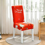 Christmas Printing Dining Chair Covers Modern Removable Anti-dirty Kitchen Seat Case Stretch Chair Slipcovers for Home Banquet Dining Room Chair Protector Seat Protector Slipcovers Stretch Removable Washable Printed Dining Chair Seat Covers for Kitchen Stevvex