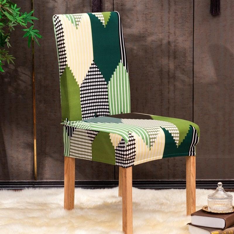 Christmas Printing Dining Chair Covers Modern Removable Anti-dirty Kitchen Seat Case Stretch Chair Slipcovers for Home Banquet Dining Room Chair Protector Seat Protector Slipcovers Stretch Removable Washable Printed Dining Chair Seat Covers for Kitchen Stevvex
