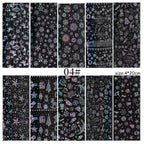 Christmas Silver Snowflakes Nail Art Foil Transfer Glitter Stickers 3D Nail Art Decals Designer Manicuring Decoration Xmas Gift Nails Snowflake Nail Art Stickers Decals Christmas Nail 3D Self Adhesive Nail Stickers for Acrylic Nails Snowflake