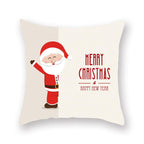 Christmas Xmas Red Pillow Case Tree Decoration Xmas Series Cushion Cover Case Pillow Zippered Square Pillowcase Santa Claus Cushion Cover Christmas Decorations For Home Snowman 45x45CM Stevvex