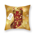 Christmas Xmas Red Pillow Case Tree Decoration Xmas Series Cushion Cover Case Pillow Zippered Square Pillowcase Santa Claus Cushion Cover Christmas Decorations For Home Snowman 45x45CM Stevvex