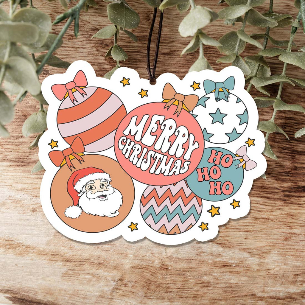Christmas Hanging Air Freshener Balls Scented Car Home Holiday Ornaments BandsCo Straps