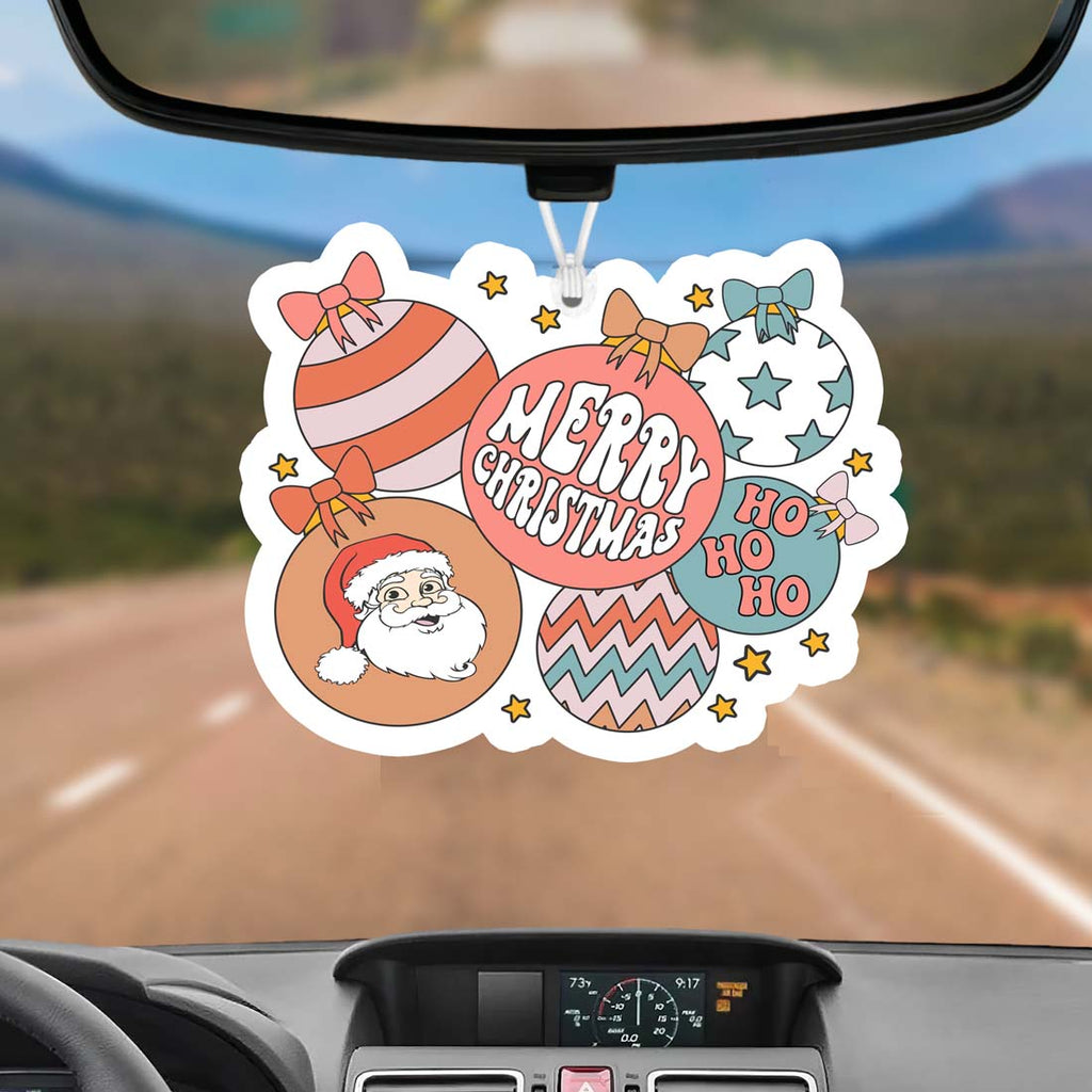 Christmas Hanging Air Freshener Balls Scented Car Home Holiday Ornaments BandsCo Straps