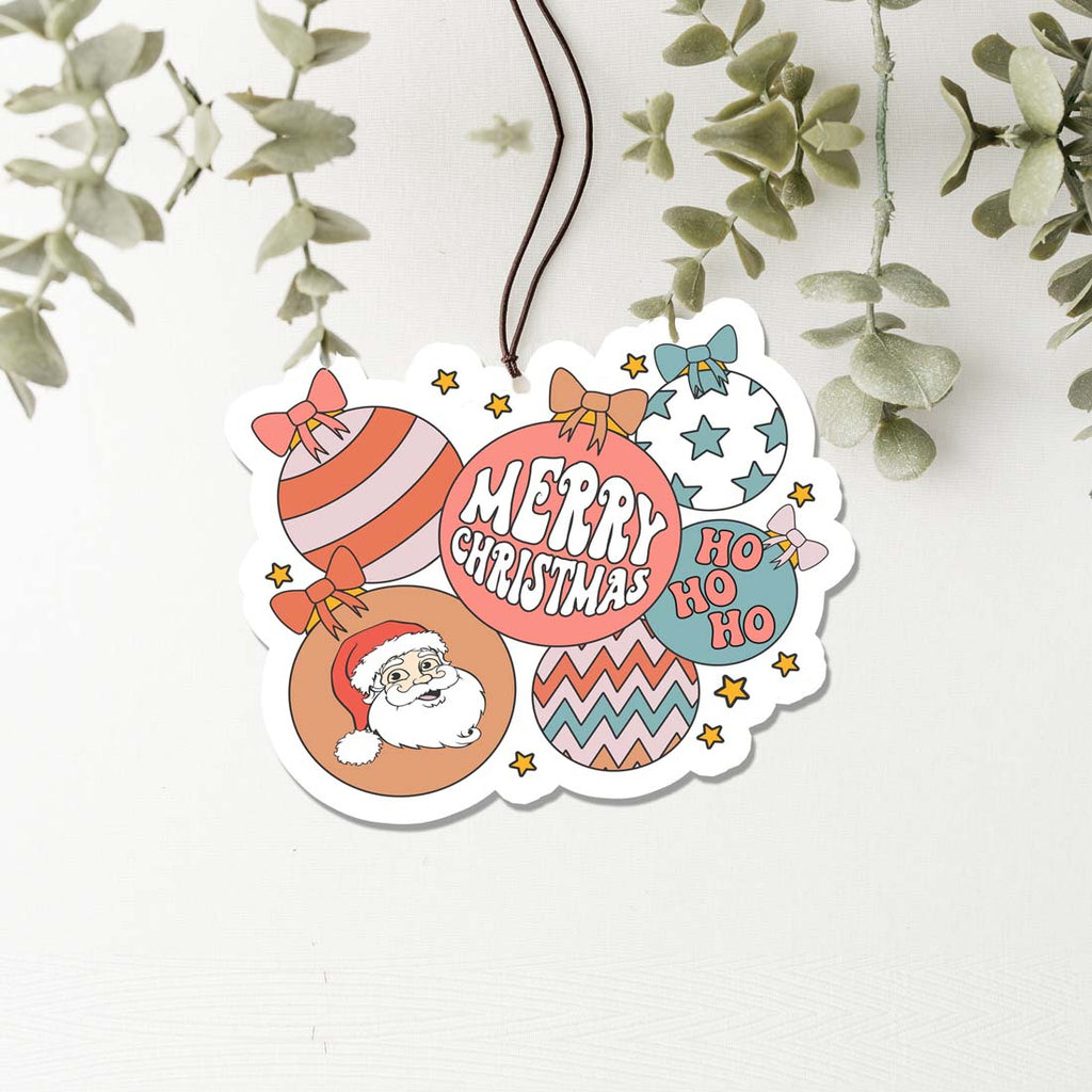 Christmas Hanging Air Freshener Balls Scented Car Home Holiday Ornaments BandsCo Straps