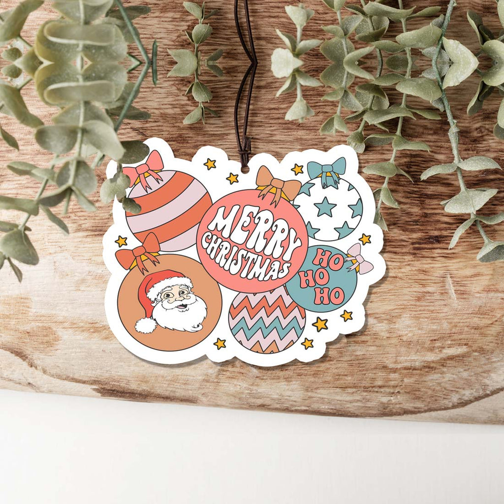 Christmas Hanging Air Freshener Balls Scented Car Home Holiday Ornaments BandsCo Straps