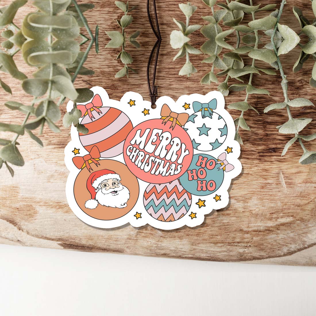 Christmas Hanging Air Freshener Balls Scented Car Home Holiday Ornaments BandsCo Straps
