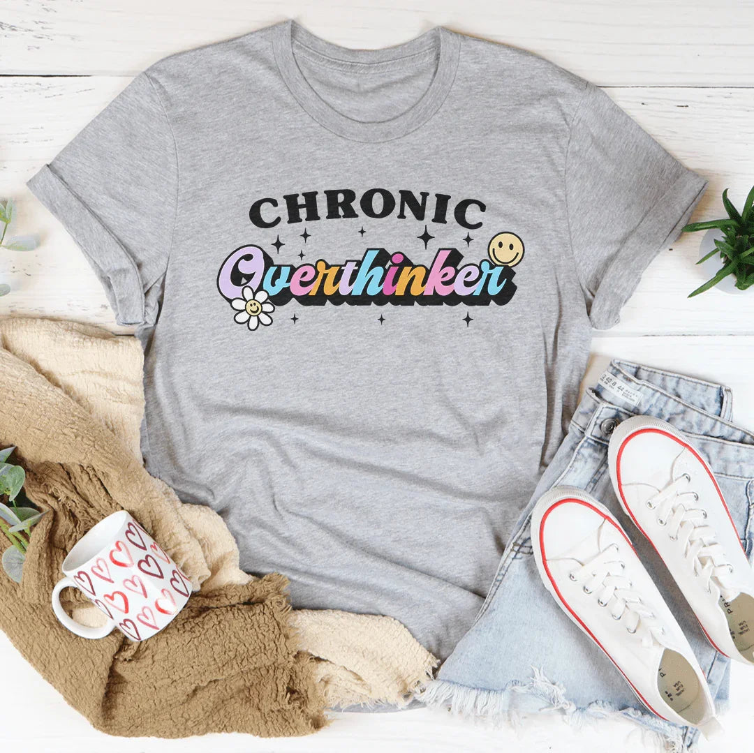 Chronic Overthinker Tee Peachy Sunday