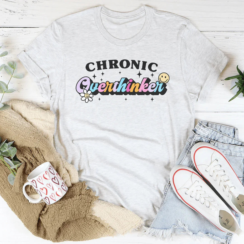 Chronic Overthinker Tee Peachy Sunday