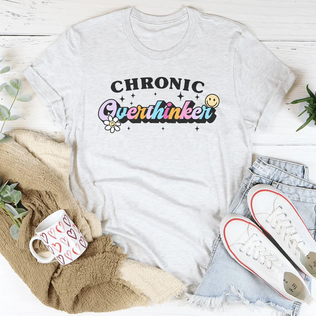 Chronic Overthinker Tee Peachy Sunday