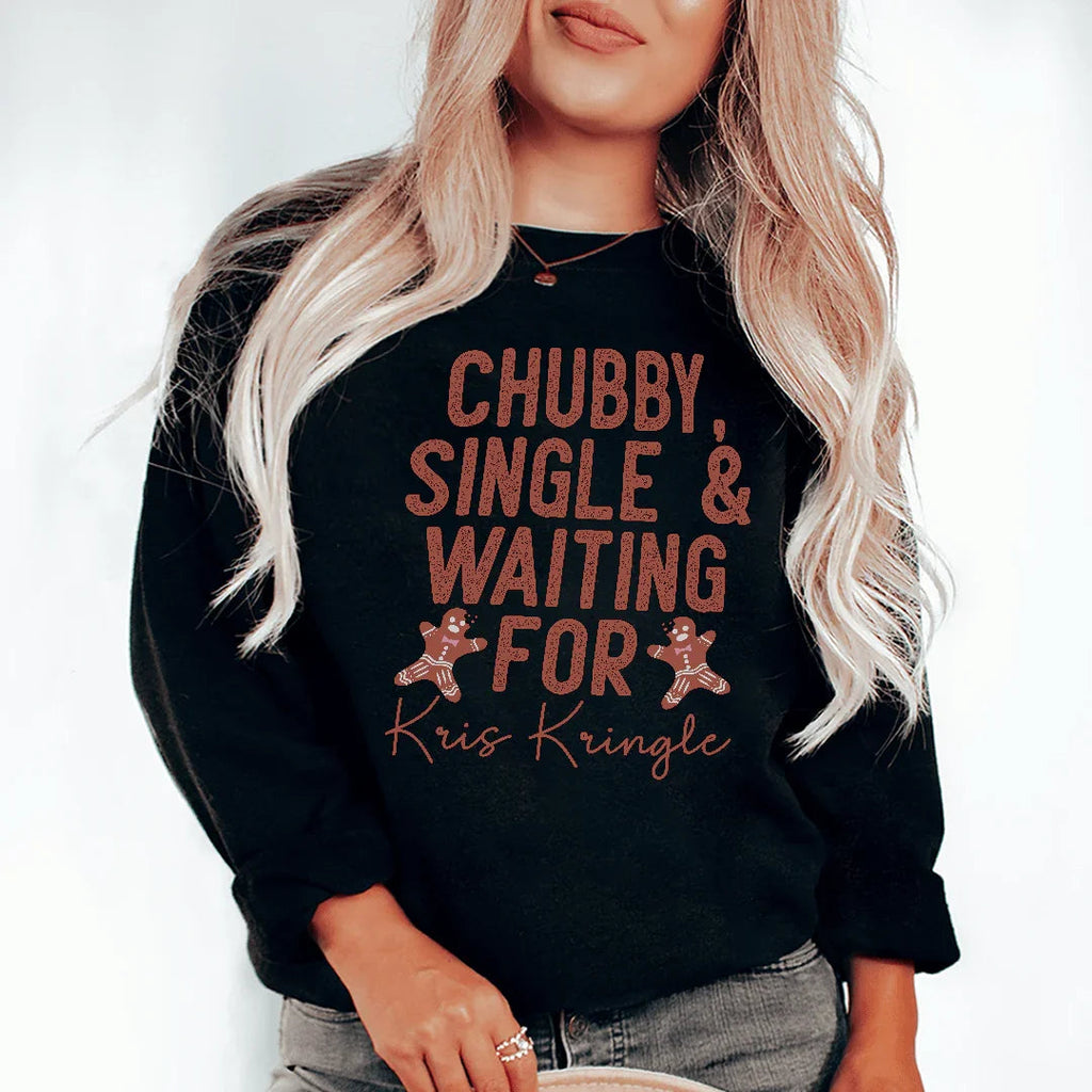 Chubby Single & Waiting Sweatshirt Peachy Sunday