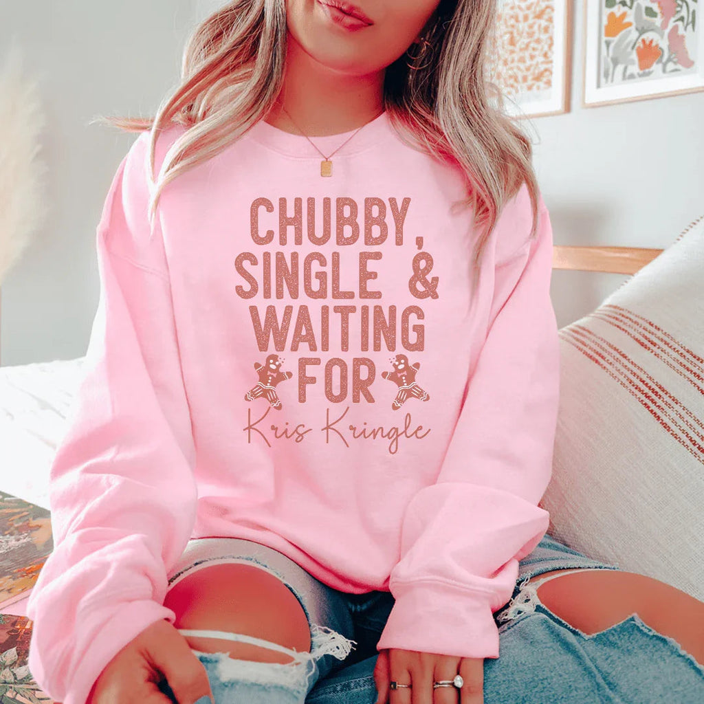 Chubby Single & Waiting Sweatshirt Peachy Sunday