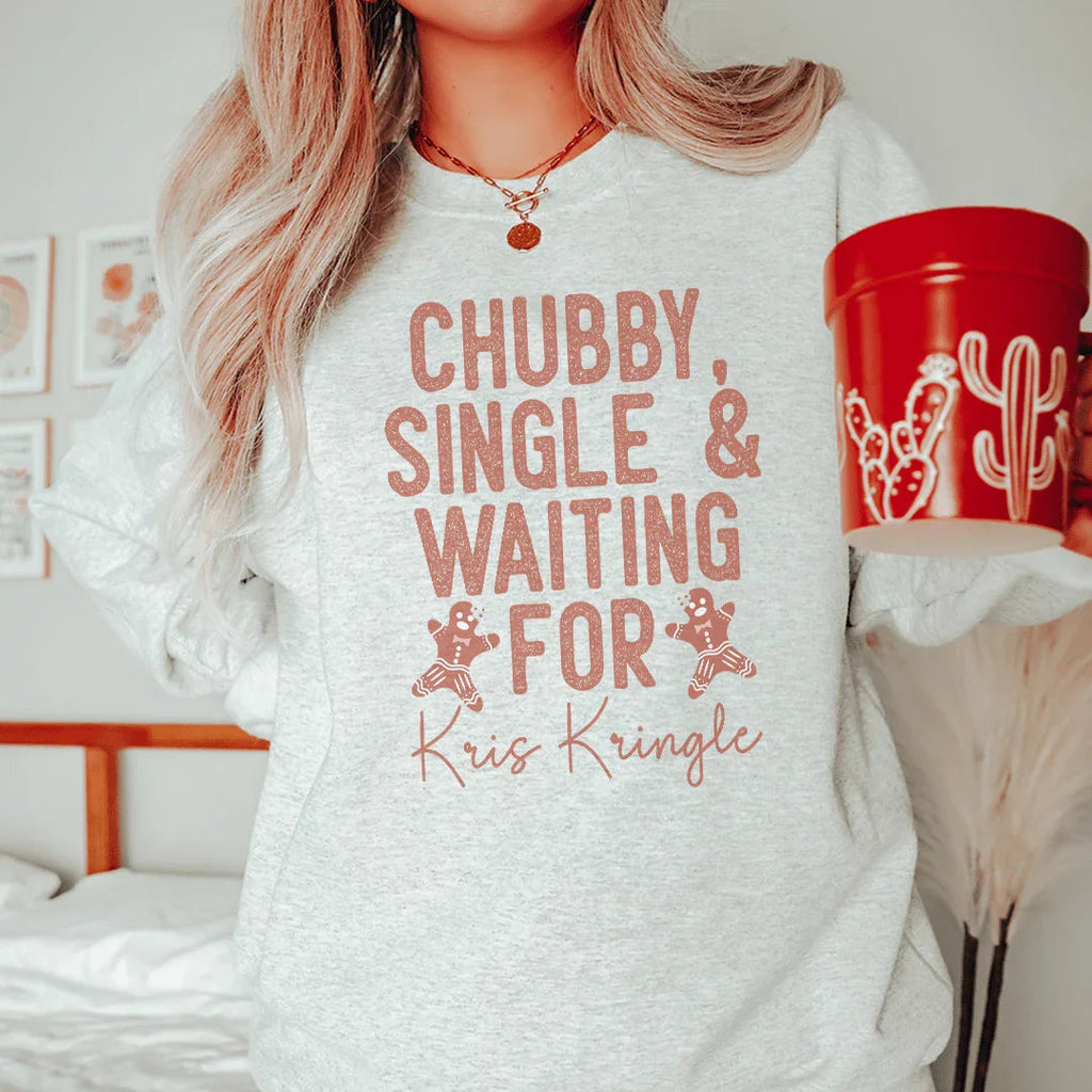 Chubby Single & Waiting Sweatshirt Peachy Sunday