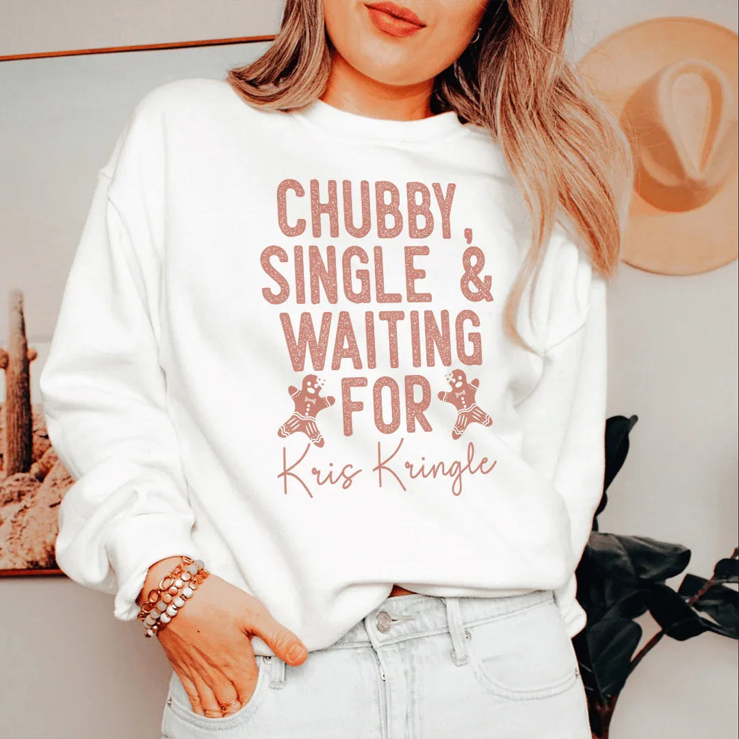 Chubby Single & Waiting Sweatshirt Peachy Sunday