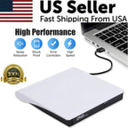 Slim External CD DVD Drive USB 3.0 Disc Player Burner Writer For Laptop PC Mac Pi-Mart