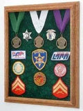 Awards Display Case, Military Medal Display case - Oak The Military Gift Store